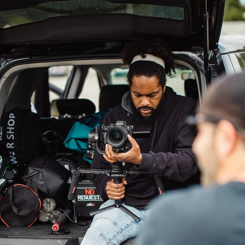 The Shooters 317 filming with gimbal behind the scenes